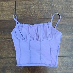 Purple crop top